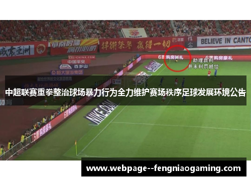 中超联赛重拳整治球场暴力行为全力维护赛场秩序足球发展环境公告
