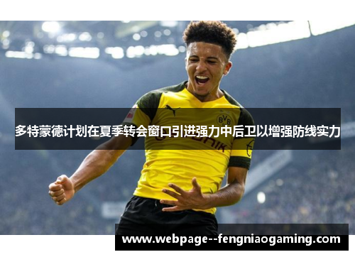 多特蒙德计划在夏季转会窗口引进强力中后卫以增强防线实力